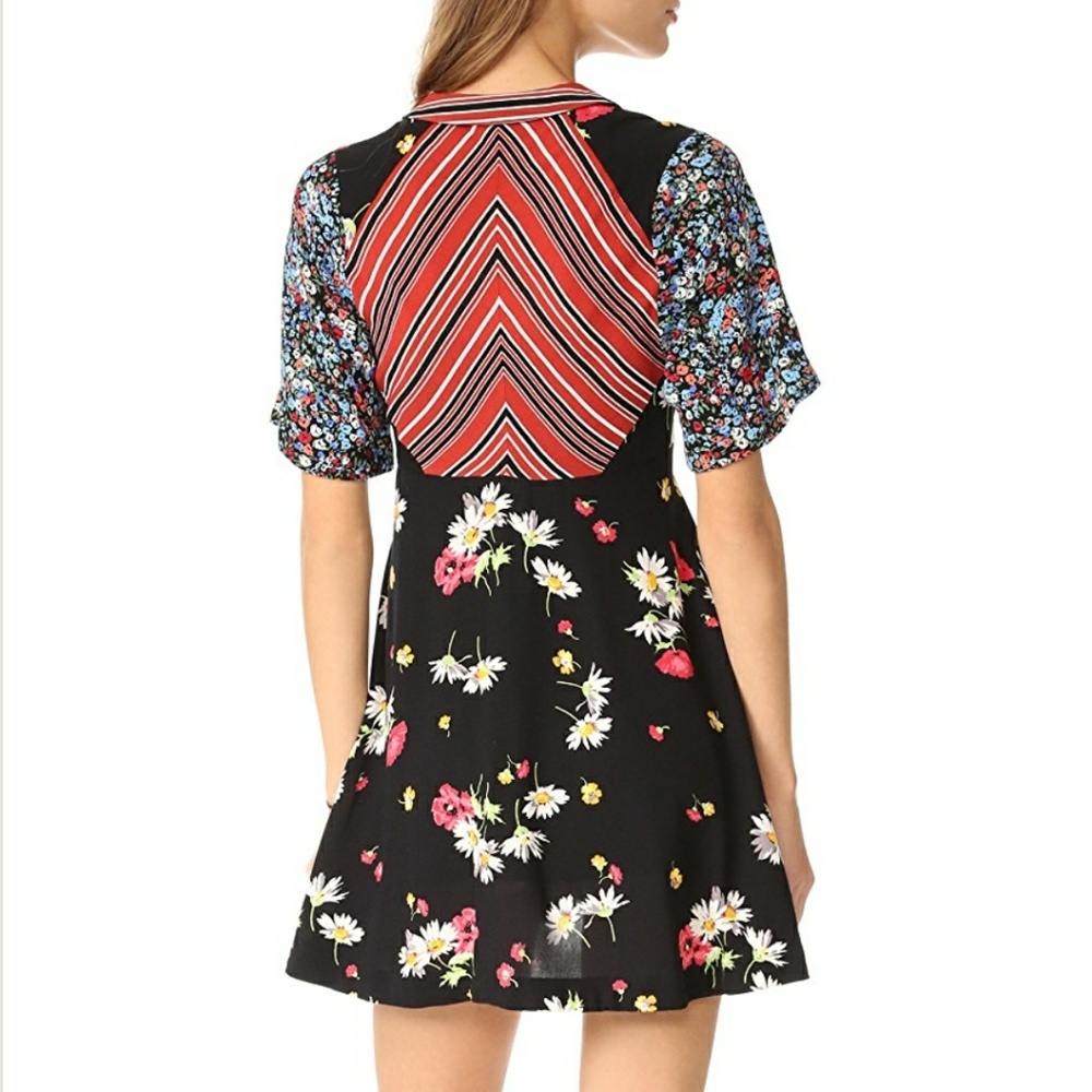 Free People | Mix It Up Printed Mini Dress - Picture 2 of 8